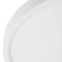 Weiße, runde Lindby LED Smart Home Deckenlampe Denora für Wohnzimmer.