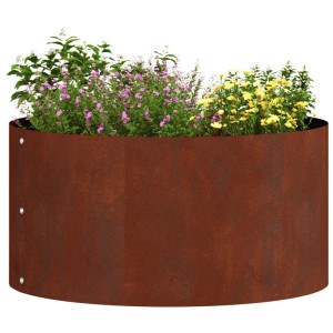 vidaXL Pflanzenring Braun 40 x 40 x 20 cm Wetterfeststahl 873618