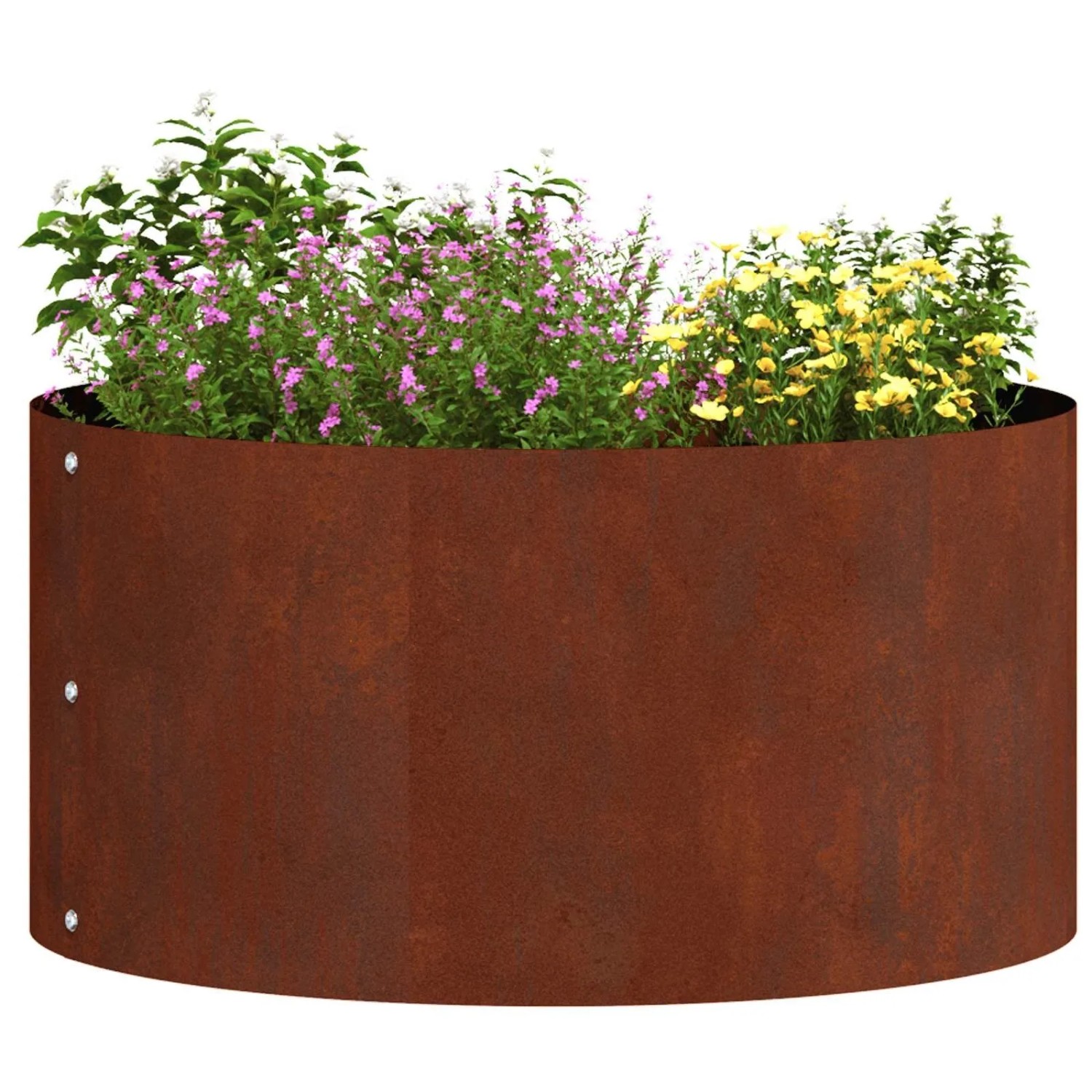 vidaXL Pflanzenring Braun 40 x 40 x 20 cm Wetterfeststahl 873618_3