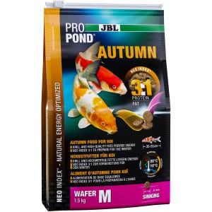 JBL ProPond Autumn M Koi-Futter, 1,5kg, Herbstfutter für mittlere Kois.