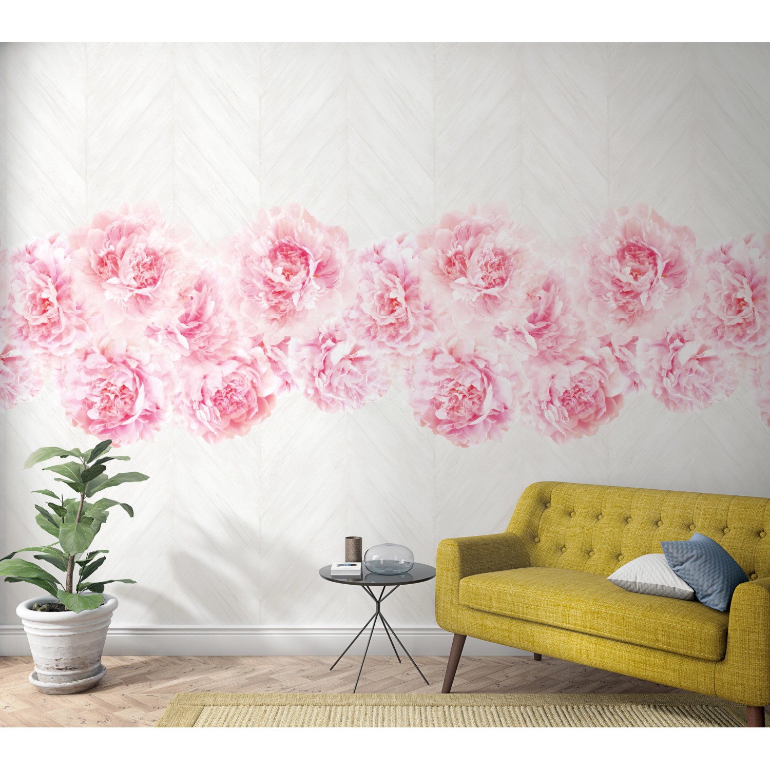 Marburg Vliestapete Floral Rosen Rosa 270 cm x 159 cm FSC® günstig online kaufen