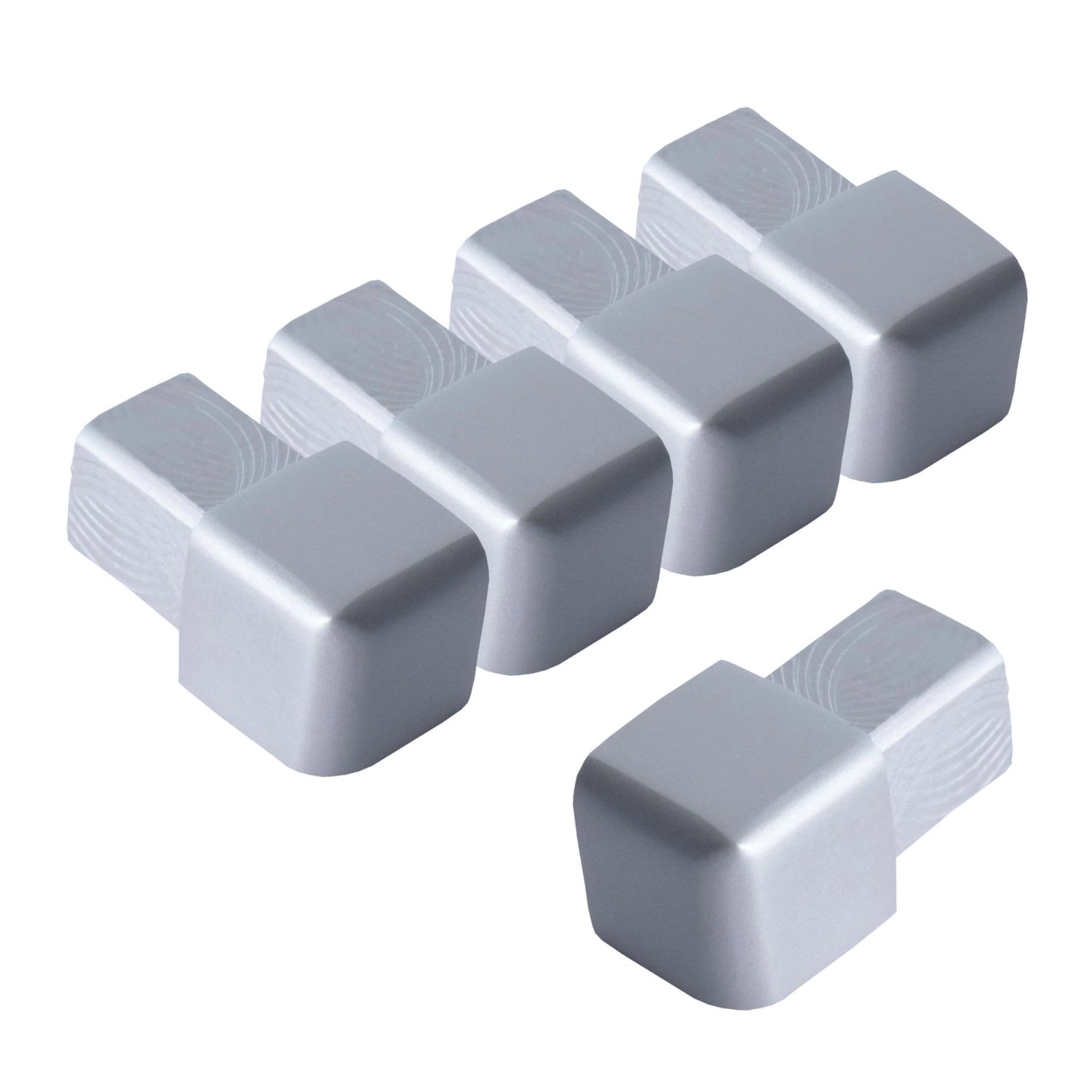 Dalsys Endstück Quadratprofil 5x 10mm Alu Eloxiert Silber Matt günstig online kaufen