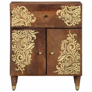 vidaXL Nachttisch Honigbraun 50 x 33 x 60 cm Massives Mangoholz 4018747