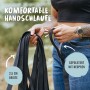 Schwarze Rudelkönig Schleppleine (10m) mit gepolsterter Handschlaufe für Hunde.