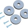 4 Ultra-Gleiter Ø 38mm mit Schrauben zur Möbelbefestigung.