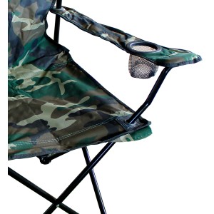 Mojawo Anglersessel im Camouflage-Design mit Getränkehalter, Camping & Outdoor.