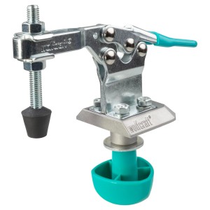 Wolfcraft Schnellspanner aus Stahl für Werkstücke, Spannwerkzeug für Werktische mit 20mm Bohrungen.