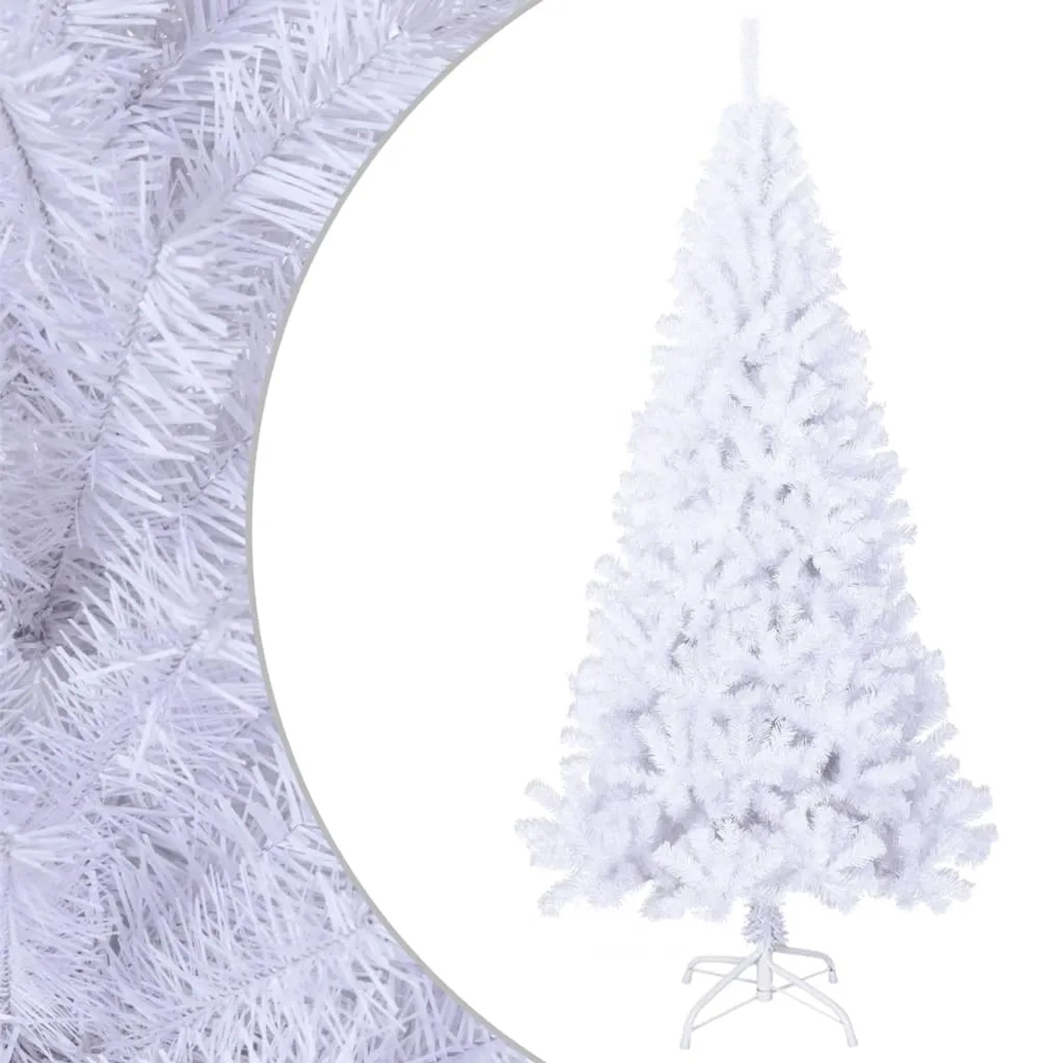 vidaXL Knstlicher Weihnachtsbaum Wei 210 cm PVC kaufen bei OBI
