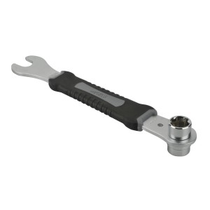 Fischer Pedalschlüssel 14/15 mm für Fahrradreparatur mit rutschfestem Griff.