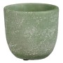 Grüner Übertopf Jimmy von Mica Decorations, Ø 11,5 cm, aus robustem Zement.