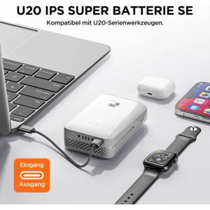 Litheli Akku SE 4.0Ah U20BY09 als Powerbank zum Laden von Laptop, Smartphone und Smartwatch.