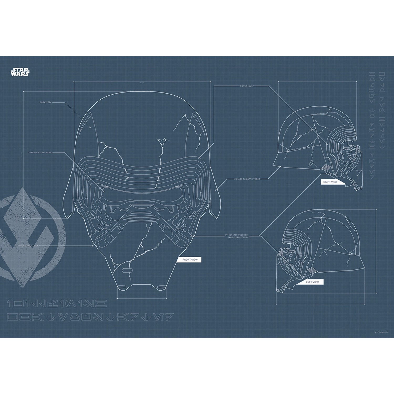 Komar Wandbild Star Wars Helmet 70 x 50 cm