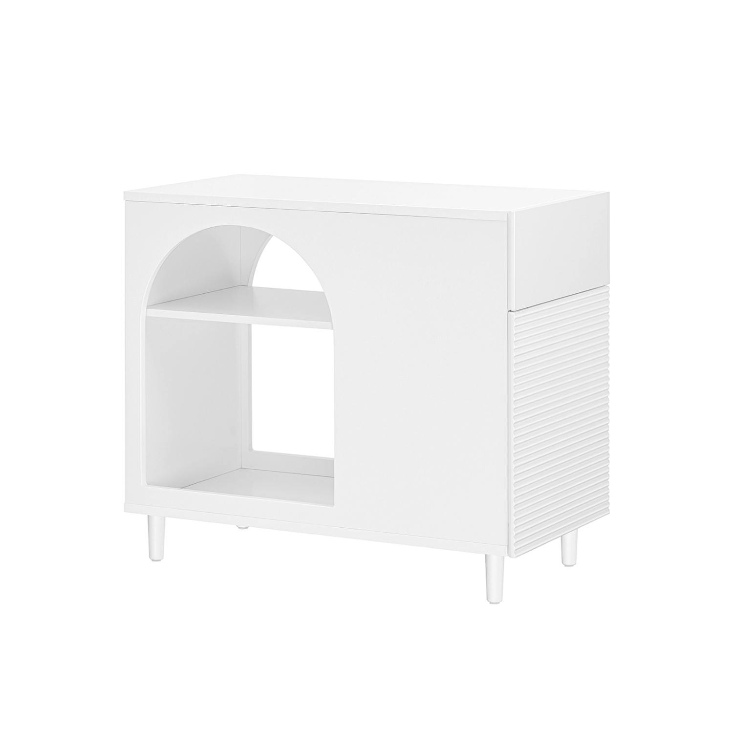SoBuy Beistelltisch Druckertisch Couchtisch Aktenschrank mit Fächern FBT135 günstig online kaufen