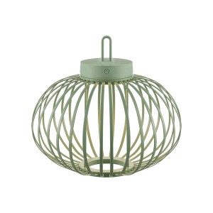 Grüne LED Akku-Pendelleuchte Akuba, 33 cm, für Innen & Außen. Dekorative Außenleuchte.