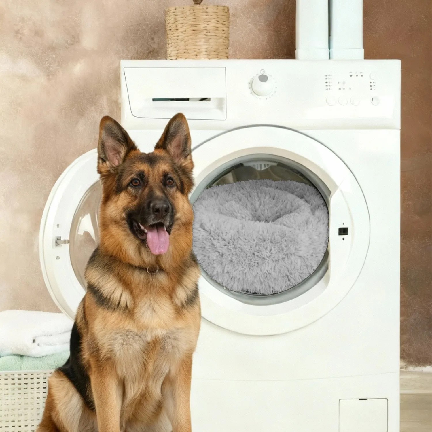 Benno Hundebett Balu Donut 60x60x16 Cm Cappuccino_4