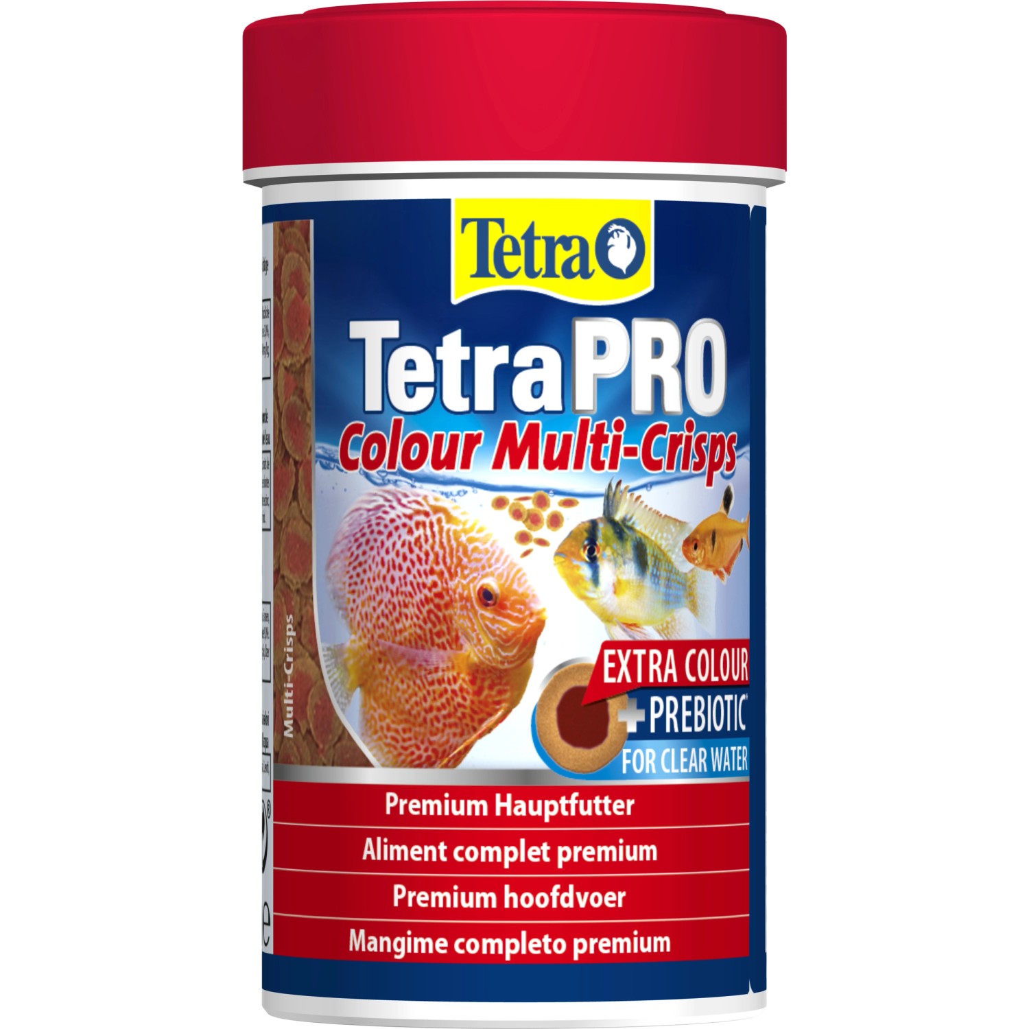 TetraPro Colour Multi-Crisps Fischfutter, 100ml Dose für farbenprächtige Fische.