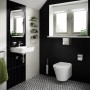 Ideal Standard Connect Toilettenpapierhalter Chrom mit Deckel im modernen Badezimmer.