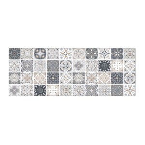 MySpotti Küchenrückwand Liam, 160x60 cm, grau-beige mit Fliesenmuster für die Küche.