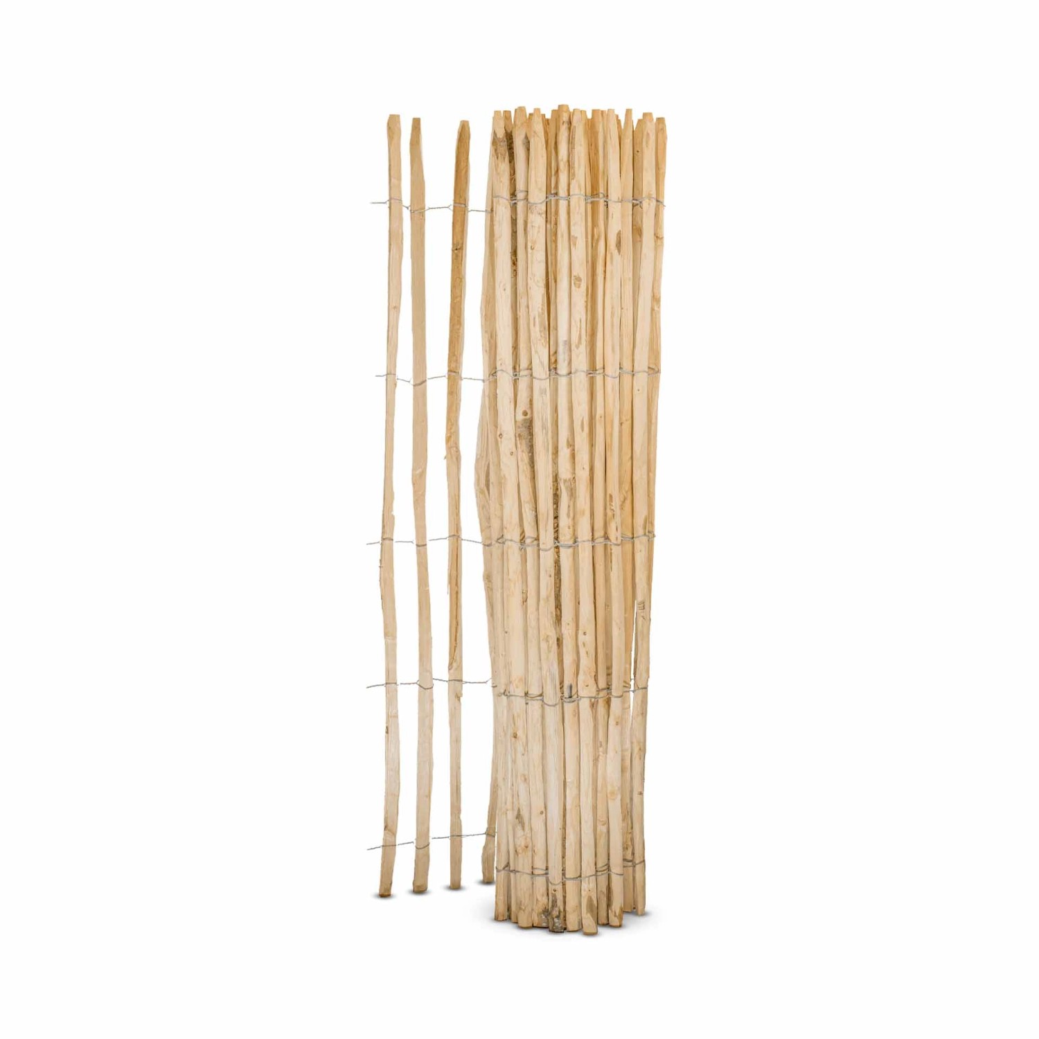 Stiltreu Französischer Premium Staketenzaun Kastanie 500 cm x 200 cm Latten günstig online kaufen