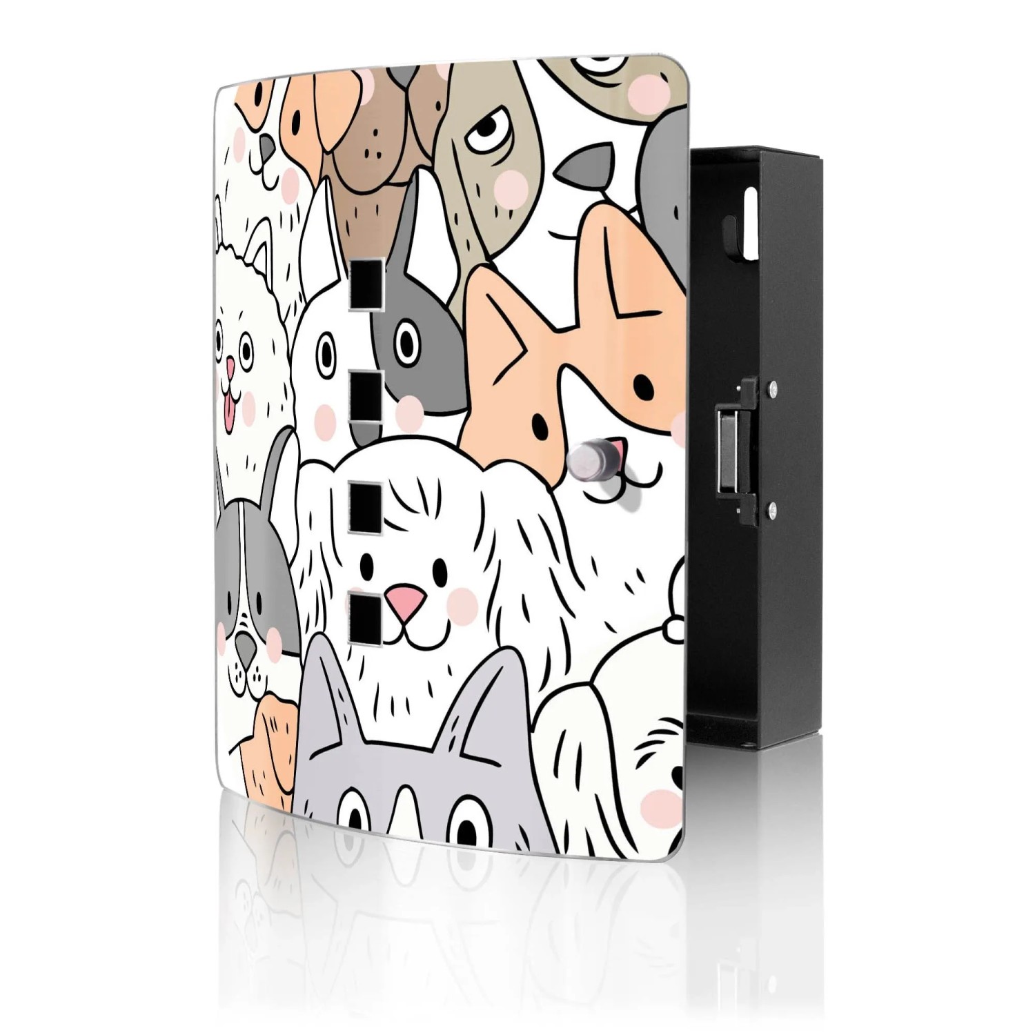 Banjado Design Schlüsselkasten Aus Edelstahl Für 10 Schlüssel 24x21,5x7cm M günstig online kaufen