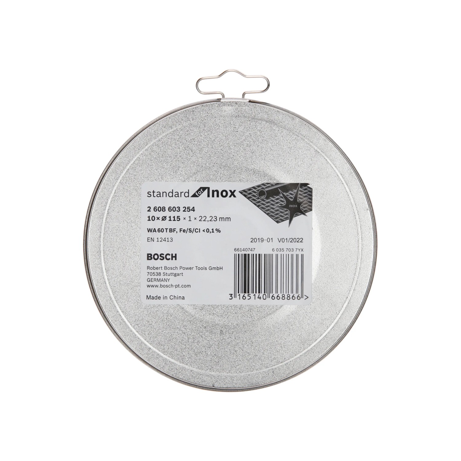 Bosch Trennscheiben-Set, 10 Stück, Ø 115mm, für Edelstahl Winkelschleifer Zubehör.