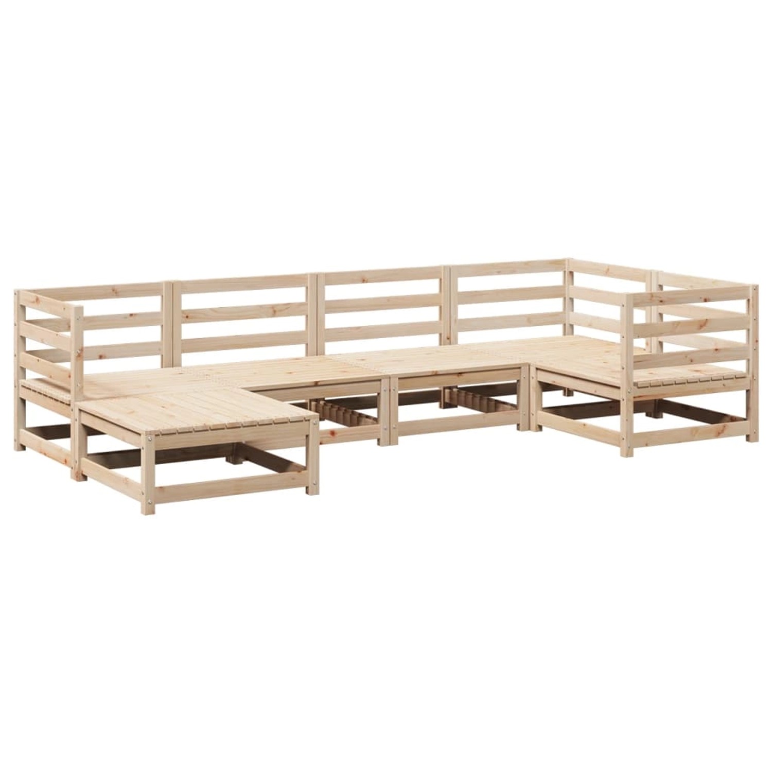 vidaXL 6-Tlg Garten-Sofagarnitur Massivholz Kiefer 3299519 günstig online kaufen