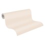 Rolle A.S. Création Vliestapete Meistervlies Protect Color Creme mit Putzstruktur.