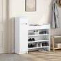 vidaXL Schuhschrank Weiß 100,5x28x100 cm Holzwerkstoff 840422_3