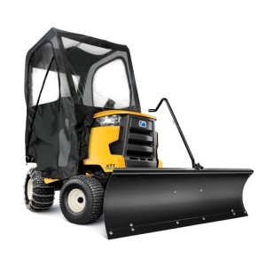MTD Schneeräumschild 117 cm am Rasentraktor von Cub Cadet, MTD, Wolf-Garten. Winterdienst Zubehör.