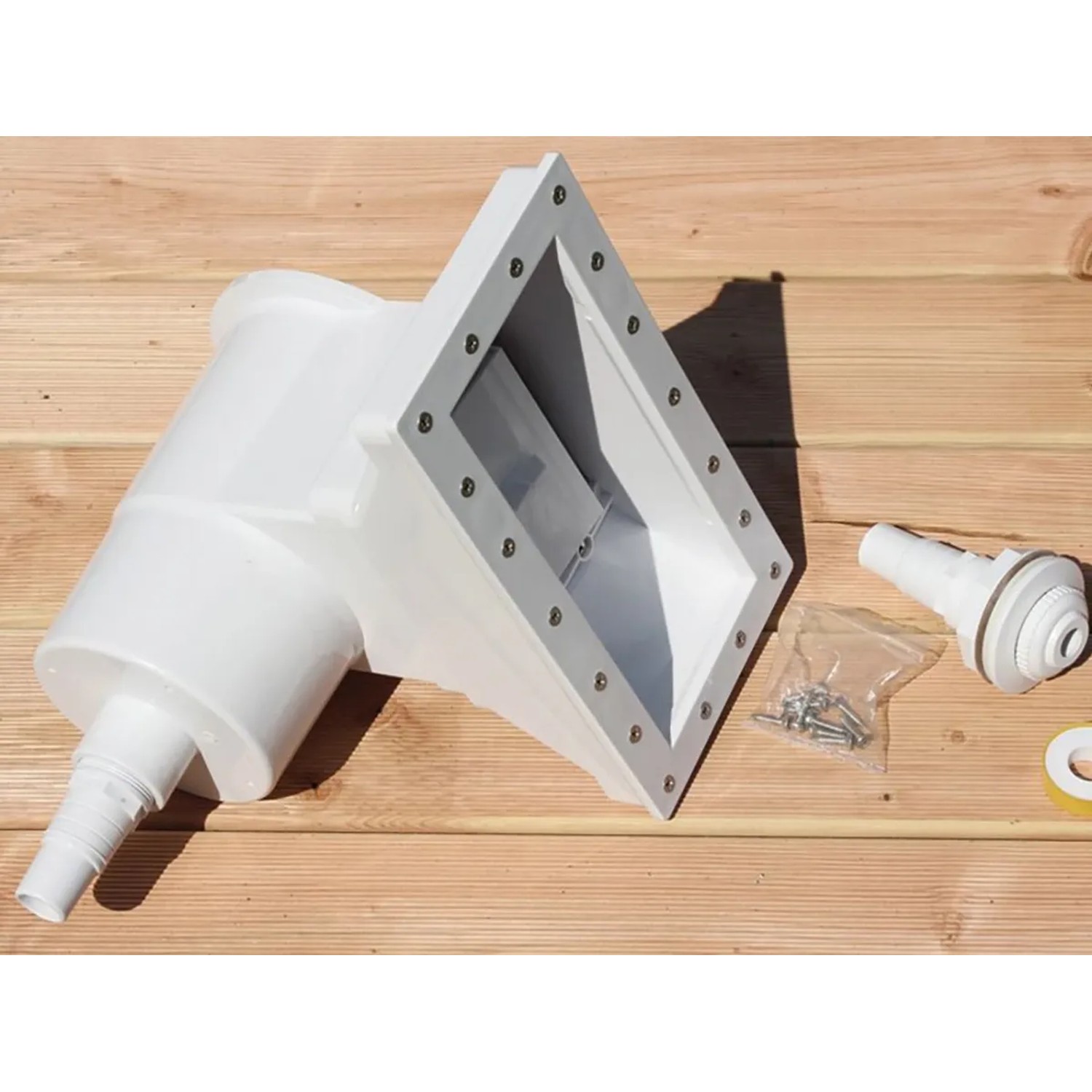 Skimmer und Filteranlage für Karibu Pool Set, Zubehör für Holzpool.