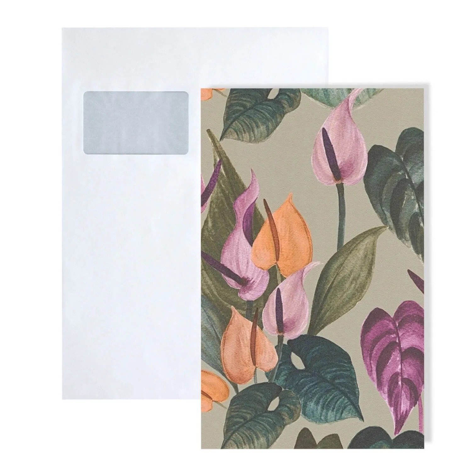 PROFHOME S-782102-GU DIN A4 Muster der Floralen Tapete 1 Musterstück