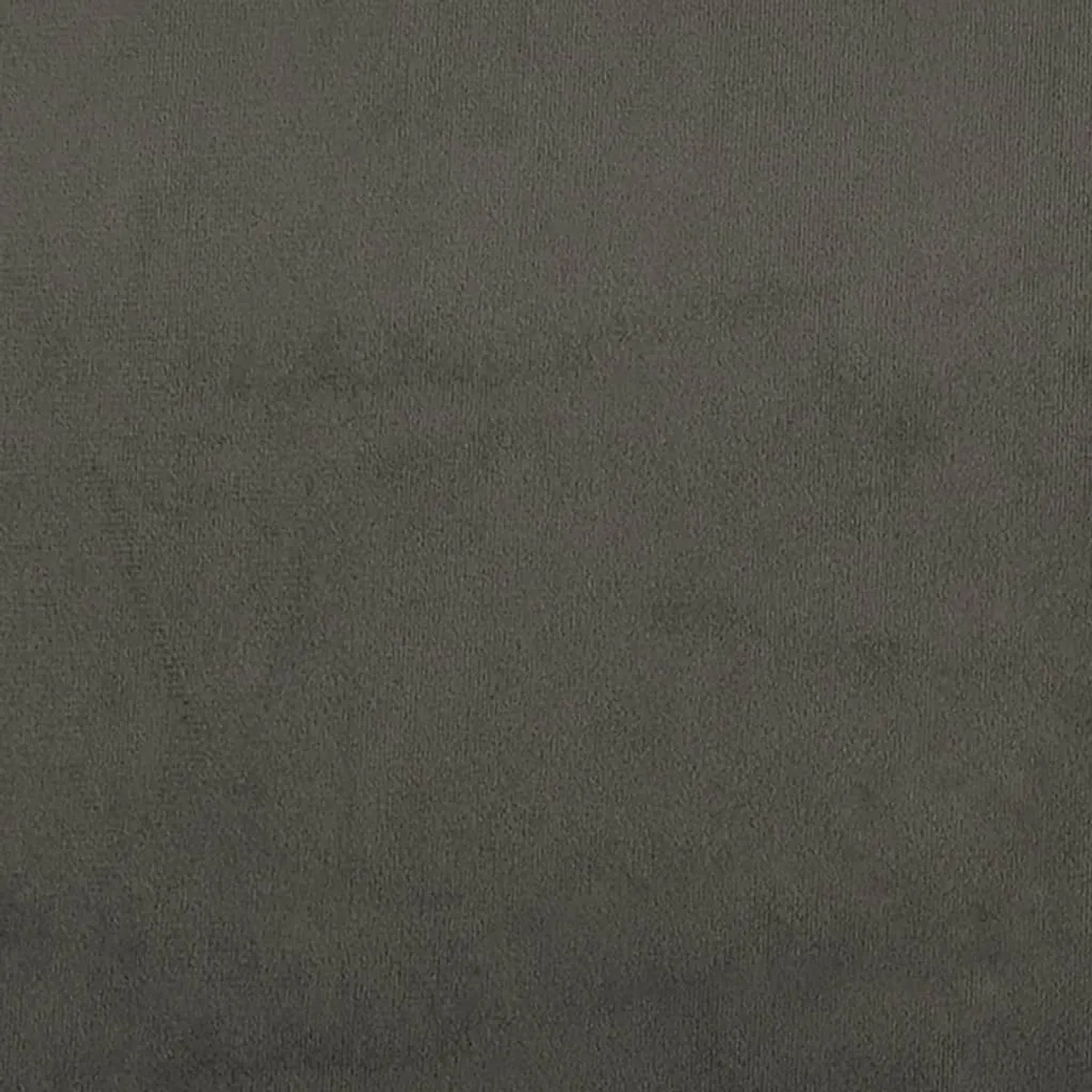 Detailaufnahme: Dunkelgraues Samt-Bettgestell mit Kopfteil, 200x200 cm.