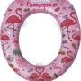 Kinder-WC-Sitz Flamingo aus Kunststoff mit verspieltem Design für das Toilettentraining.