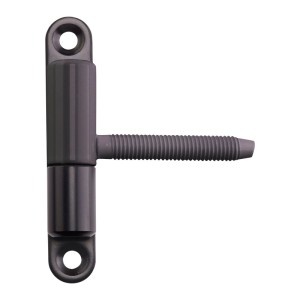 Schwarzes SOTECH Türband Einbohrband 15x83mm aus Stahl mit M8x50mm Zapfen für Holztüren.