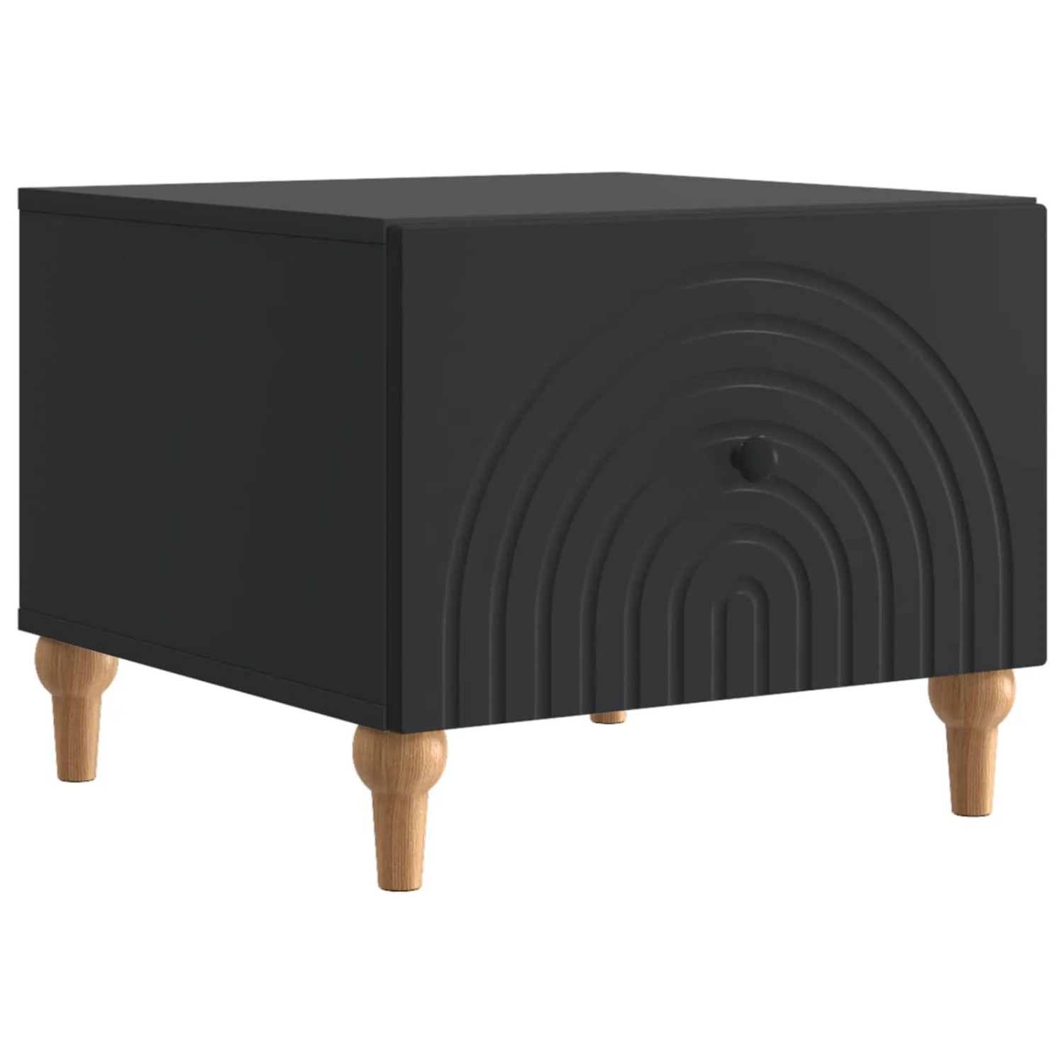 vidaXL Couchtisch mit Schubladen Schwarz 49 x 50 x 40 cm Holzwerkstoff 894276