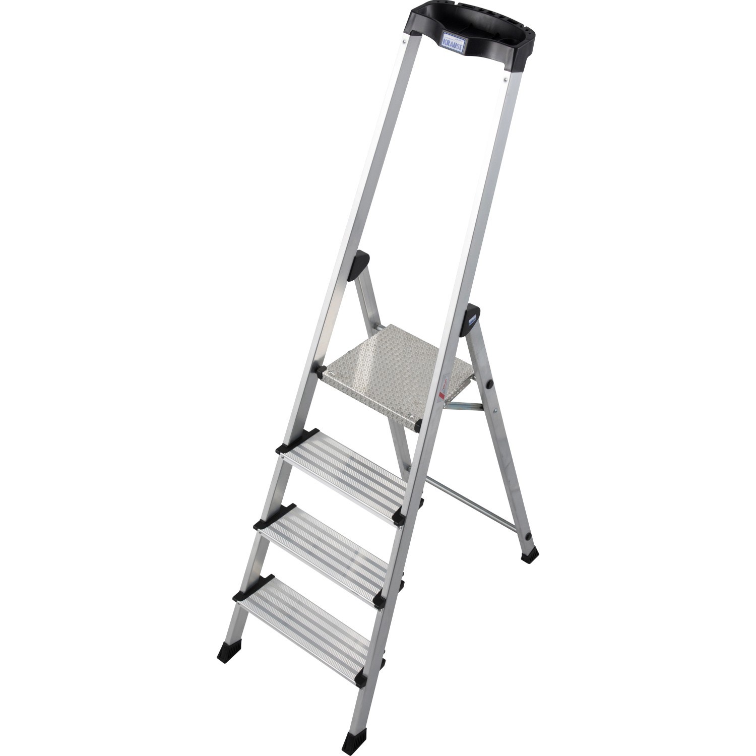 Krause Stehleiter Safety Plusline 4 Stufen 165 cm x 48 cm x 88 cm günstig online kaufen