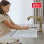 Emke Wasserhahn Bad 222 x 200 x 76 mm Champagnergold Wasserhahn Waschtischarmatur Mischbatterie_8