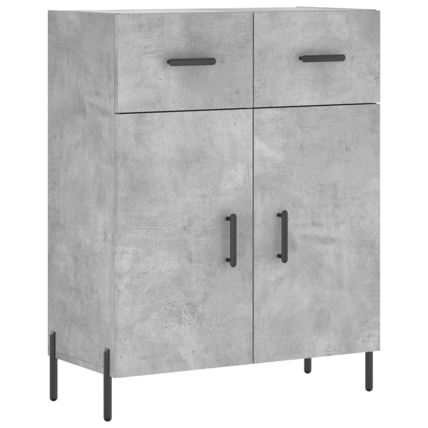 vidaXL Sideboard Betongrau 69,5x34x90 cm Holzwerkstoff 827992 günstig online kaufen
