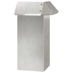vidaXL Schneckenzaun Silber 13,5 x 13,5 x 25 cm Edelstahl 874867