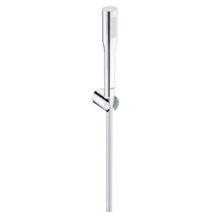 Grohe QuickFix Wannenset Vitalio Get Stick mit Handbrause, Schlauch und Wandhalterung in Chrom.