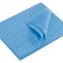 Stapel blaue Wischtücher aus Vlies, 10 Stück für leichte Schmutzentfernung.