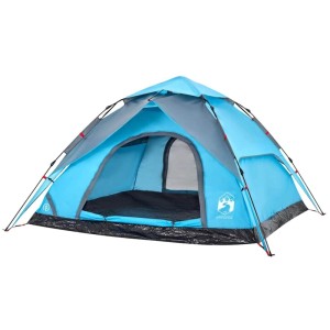 vidaXL Kuppel-Campingzelt 5 Personen Blau Quick Release 4004186