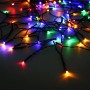 Globo Solar-Lichterkette mit 100 LEDs in Schwarz Matt, RGB Farbwechsel für Garten & Balkon.