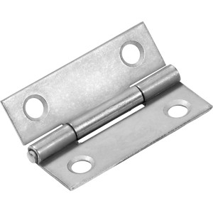 Geschlagenes Scharnier, 26x40 mm, Edelstahl, zur beweglichen Verbindung von Bauteilen.