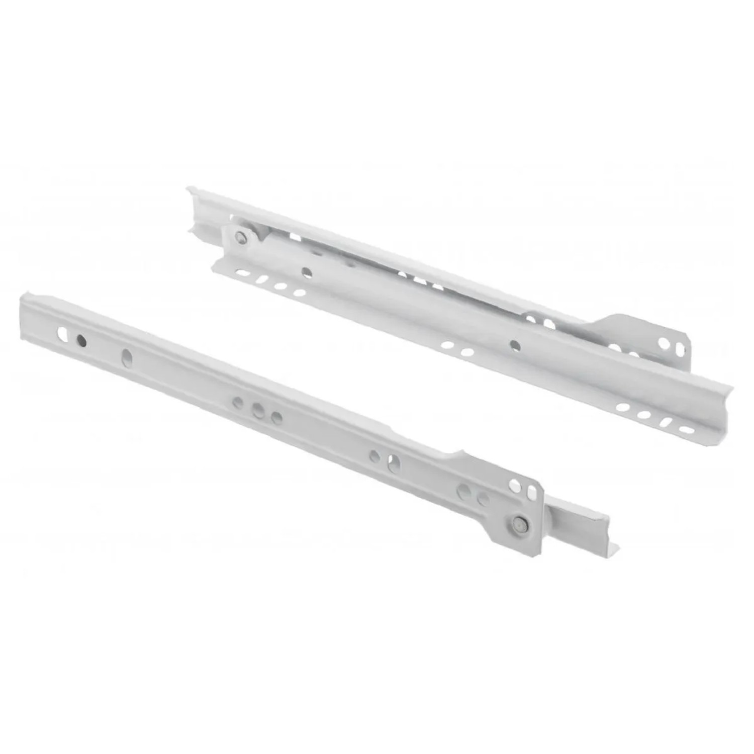 MS Beschläge Rollenführung Weiss 550 mm Schubaldenschiene Auszug