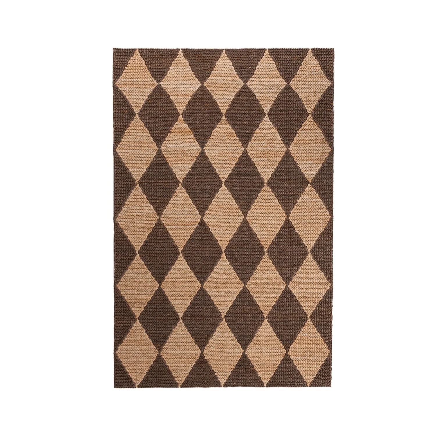 Flair Rugs Kurzflorteppich Effie Jute 120 cm x 170 cm Braun