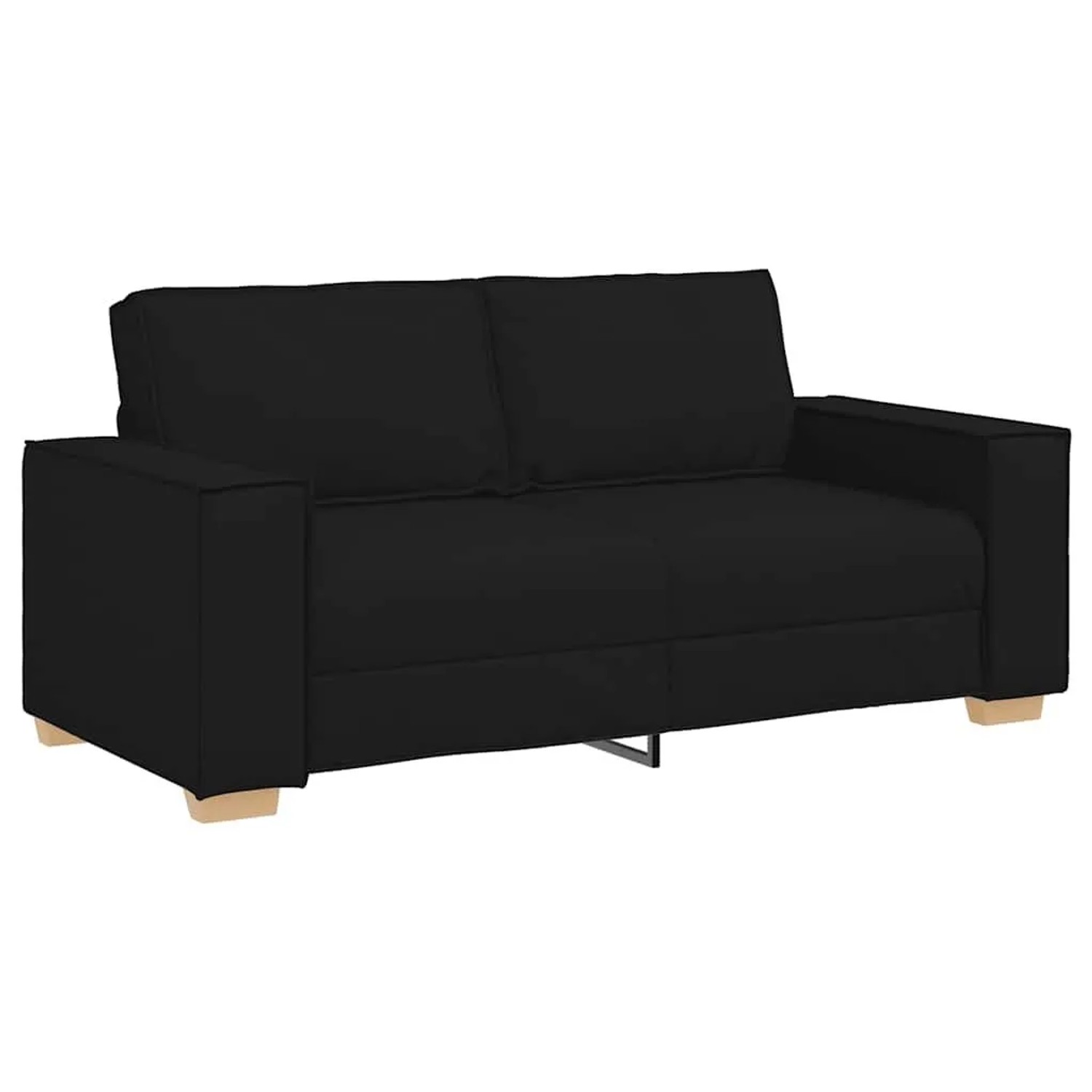 vidaXL 2-Sitzer Sofa Schwarz 180x78x84 cm Stoff 4104982