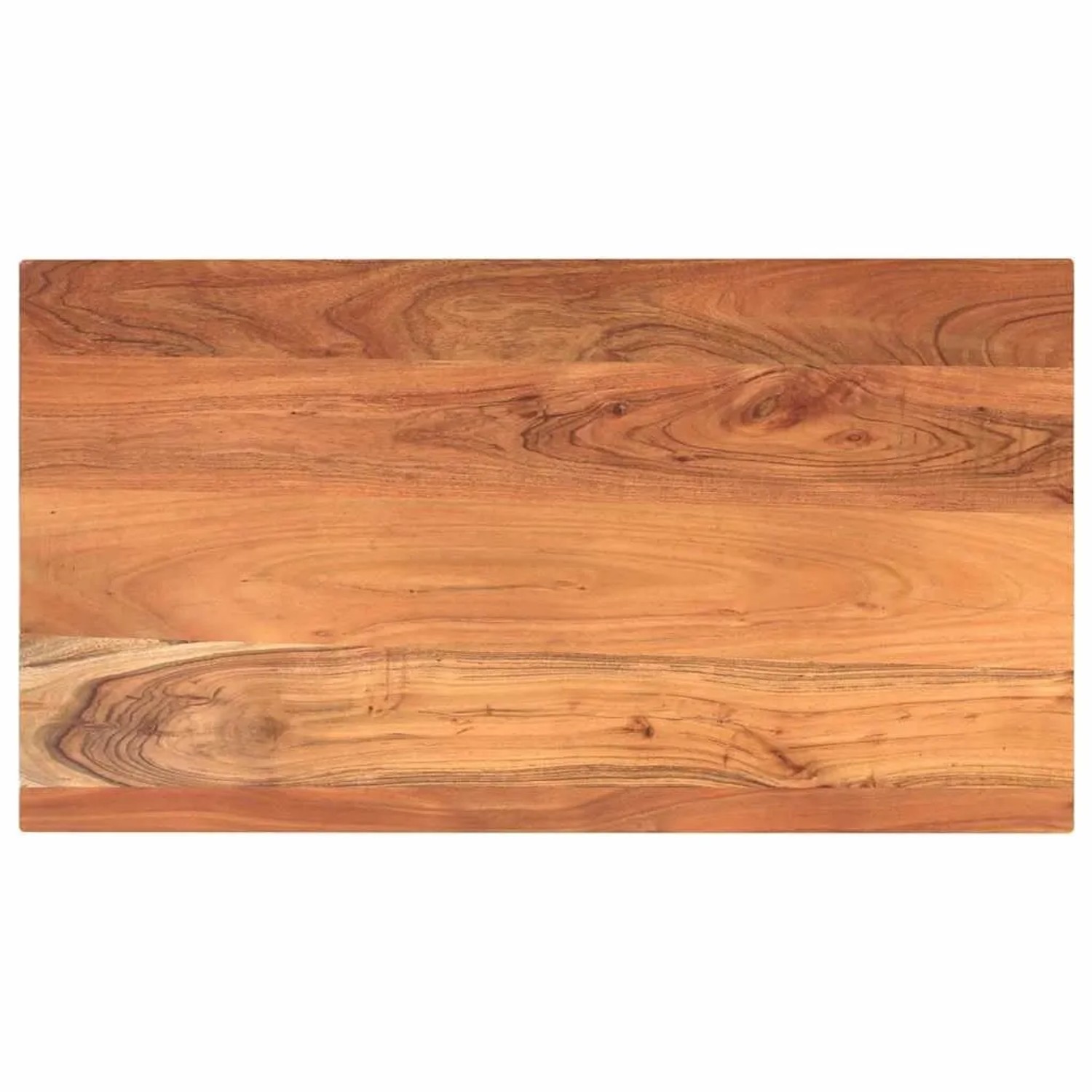 vidaXL Tischplatte 100x70x2,5 cm Rechteckig Massivholz Akazie 370935