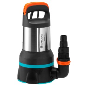 Gardena 19500 Aquasensor Tauchpumpe für Klar- und Schmutzwasser, Edelstahlgehäuse.