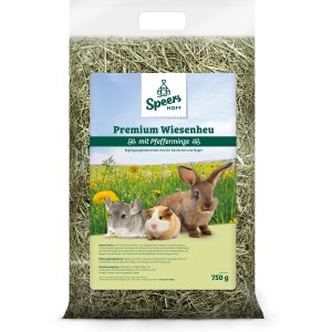Speers Nagerfutter Premium Heu mit Pfefferminze, 750g Packung mit Chinchilla, Meerschweinchen und Kaninchen.